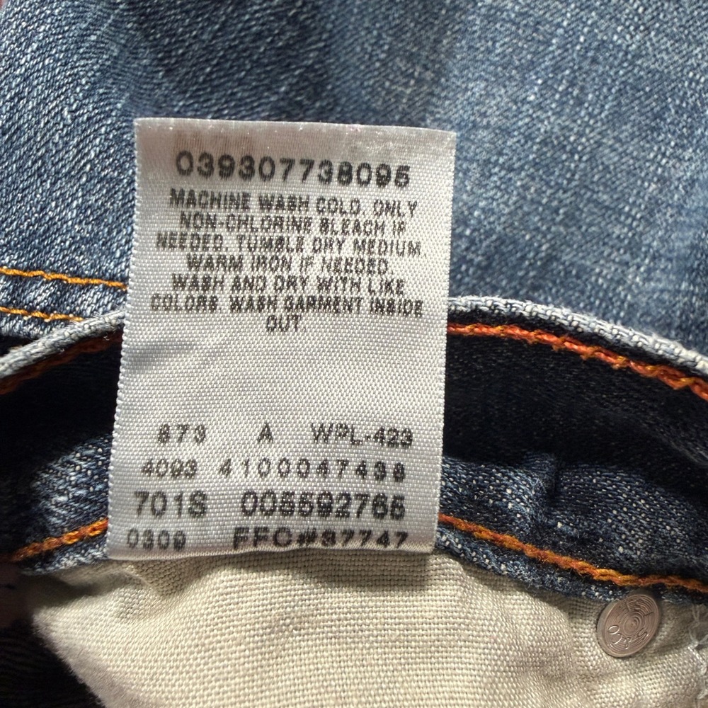 Levis 559 Jeans Mens 33x32 Blue Relaxed Straight 90s Wide Leg Baggy Skater - Picture 9 of 10